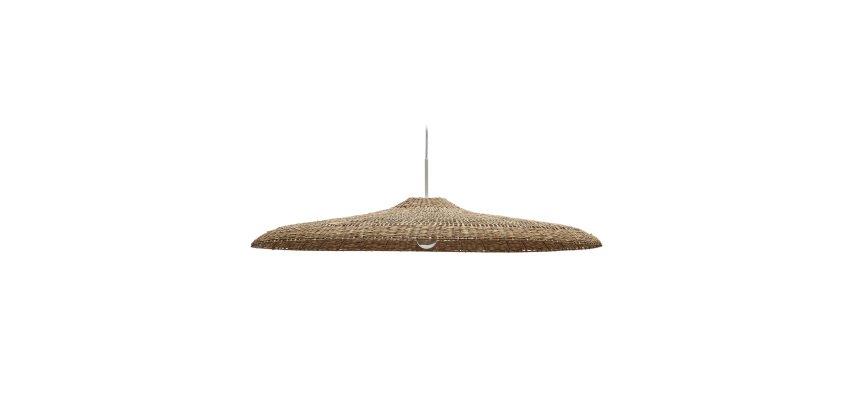 DE_Abat-jour pour suspension Cruilles en fibres naturelles avec finition naturelle Ø 100 cm