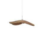 Abat-jour pour suspension Bisbal en rotin avec finition naturelle Ø 80 cm