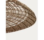 Abat-jour pour suspension Cruilles en fibres naturelles avec finition naturelle Ø 100 cm