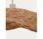 Abat-jour pour suspension Bisbal en rotin avec finition naturelle Ø 80 cm