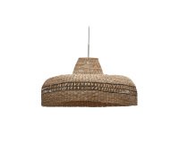 Rupia natural fiber ceiling lamp shade with a natural and black finish, Ø 55 cm