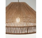 Abat-jour pour suspension Pontos jute finition naturelle Ø 45 cm
