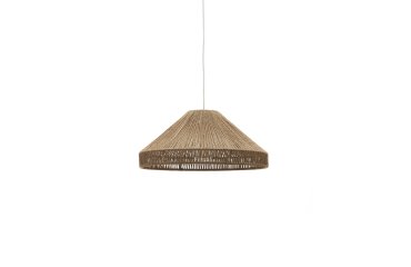 Abat-jour pour suspension Pontos jute finition naturelle Ø 45 cm
