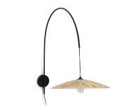 Rosella-wandlamp in natuurlijke raffia