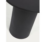 Bijzettafel Fleksa rond in zwart metaal Ø 45 cm