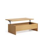 Table basse Abilen en placage de chêne 110 x 60 cm