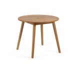 Mesa redonda Vilma de exterior de madera maciza de acacia Ø 90 cm