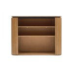 Étagères Licia en bois massif de manguier et métal peint en noir 120 x 90 cm