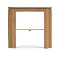 Consola Licia 1 cajón de madera maciza de mango 120 x 110 cm