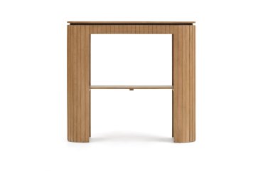 Console Licia 1 tiroir en bois massif de manguier 120 x 110 cm