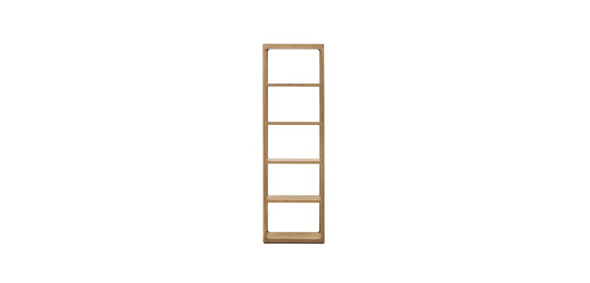 Étagère Maymai avec structure en bois de chêne 60 x 193 cm