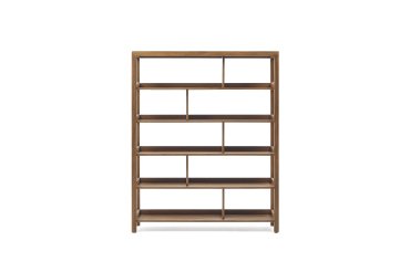 Sashi shelving unit made in solid teak wood 150 x 185 cm