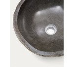 Vasque à poser Tetsu en pierre Ø 40 cm