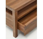 Mueble TV Sashi de madera maciza de teca 200 x 40 cm