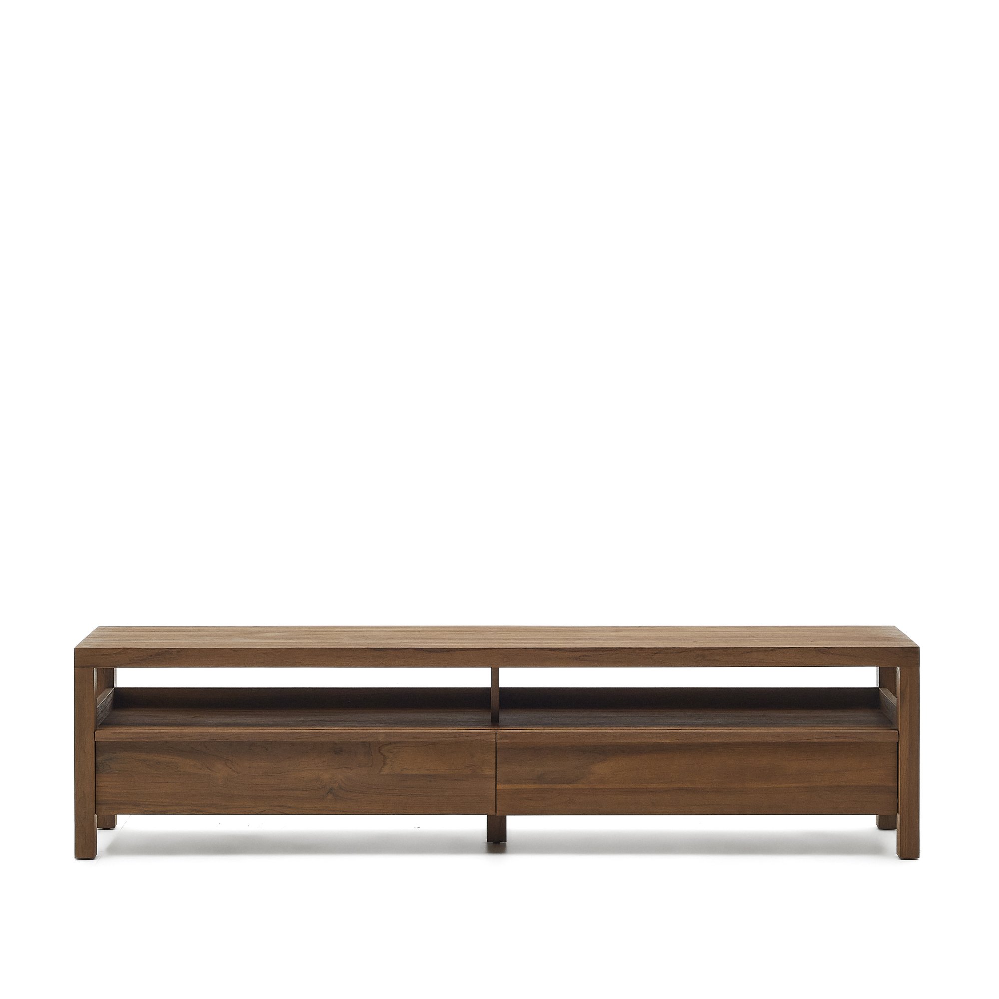 Mueble TV Sashi de madera maciza de teca 200 x 40 cm