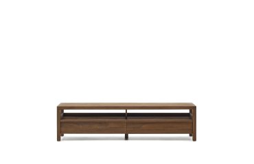 Mueble TV Sashi de madera maciza de teca 200 x 40 cm