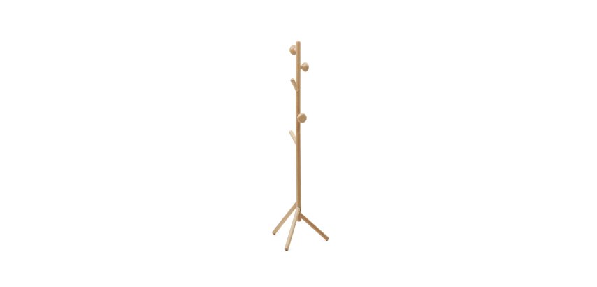 Portemanteau Nadue en bois de hêtre avec finition naturelle  170 cm