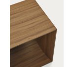 Módulo estantería mediano Litto de chapa de nogal 67 x 38 cm