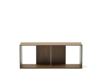Litto large shelf module in walnut veneer, 101 x 38 cm