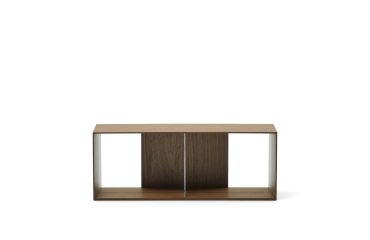 DE_Module étagère grand format Litto en placage de noyer 101 x 38 cm