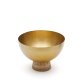 Suli large bowl made of gold-finished stainless steel and rattan