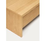 Table basse Abilen en placage de chêne 110 x 60 cm