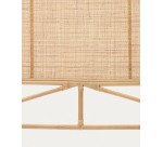 Quiterie rattan headboard with a natural finish, 150/160 cm