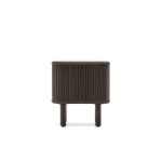 Table de chevet Mailen en placage de frêne avec finition foncée  50 x 55 cm