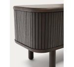 Table de chevet Mailen en placage de frêne avec finition foncée  50 x 55 cm