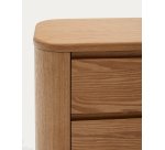 Table de nuit Salaya en contreplaqué de frêne 55 x 50 cm