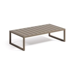 Mesa de centro 100% exterior Comova de aluminio 60 x 114 cm