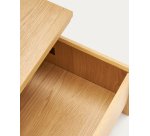 Table basse Abilen en placage de chêne 110 x 60 cm