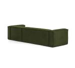 Canapé Blok 4 places méridienne droite vert 330 cm