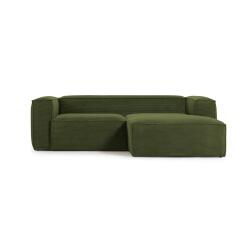 &lt;strong&gt;Blok 2-seat sofa with right-hand chaise longue green 240 cm&lt;/strong&gt;