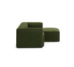 Canapé Blok 2 places méridienne droite vert 240 cm