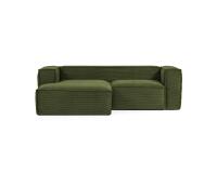 Bank Blok 2 plaatsen chaise longue links groen 240 cm