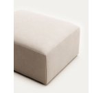 Blok footstool in beige, 90 x 70 cm