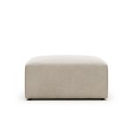 Blok footstool in beige, 90 x 70 cm