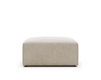 Blok footstool in beige, 90 x 70 cm