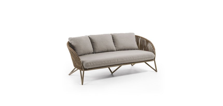 Canapé Branzie - 3 places- corde - structure galvanisé