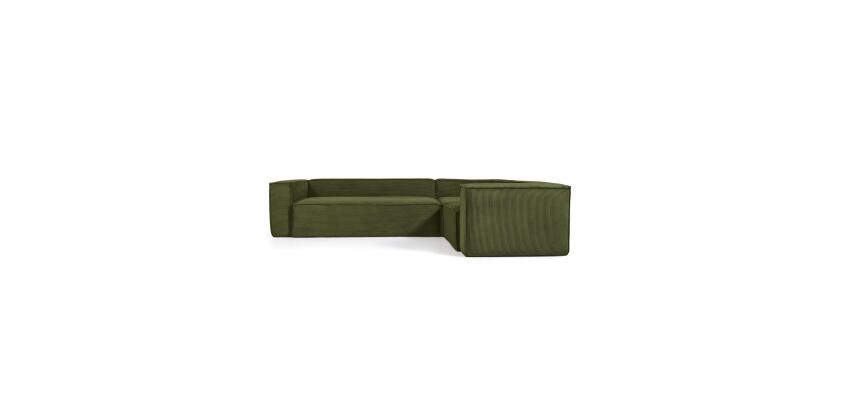 Canapé d’angle Blok 4 places vert 320 x 230 cm