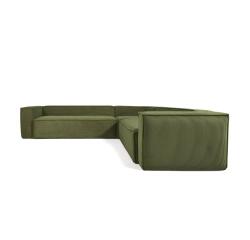```html
Corner sofa Blok 6 seats green 320 x 320 cm
```