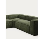 Canapé d’angle Blok 5 places vert 320 x 290 cm
