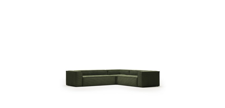 Canapé d’angle Blok 5 places vert 320 x 290 cm