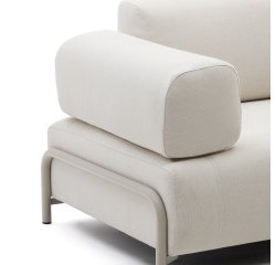 Compo-armleuning van Beige chenille