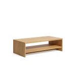 Table basse Abilen en placage de chêne 120 x 60 cm