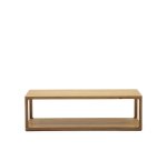 Mesa de centro Maymai de madera de roble 140 x 70 cm