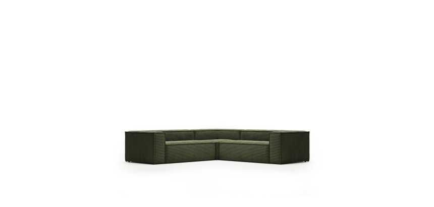 Canapé d’angle Blok 4 places vert 290 x 290 cm