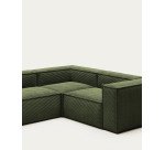 Canapé d’angle Blok 3 places vert 290 x 230 cm