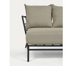 Sofá Mareluz 3 plazas de acero negro 197 cm